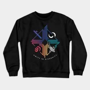 Unity in Diversity: A Graphic Exploration of Togetherness Crewneck Sweatshirt